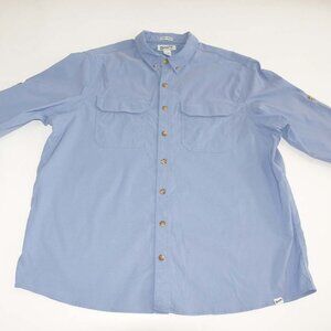 Duluth Trading Co Men's Dry On The Fly Standard Fit Shirt 2XL Tall Nylon Fishing